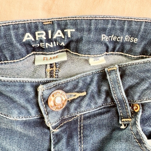 Ariat Women's Blue Flare Jeans - Picture 3 of 5